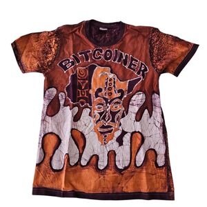 Bitcoiner Men's Tee Shirt Crypto Cryptocurrency Bitcoin 100% Cotton Size‎ Small